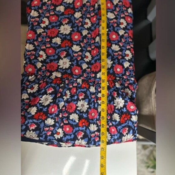 Kate Spade New York Navy Daisy Cutout Shoulder Silk Midi Dress Sz 2 EUC - Picture 7 of 10